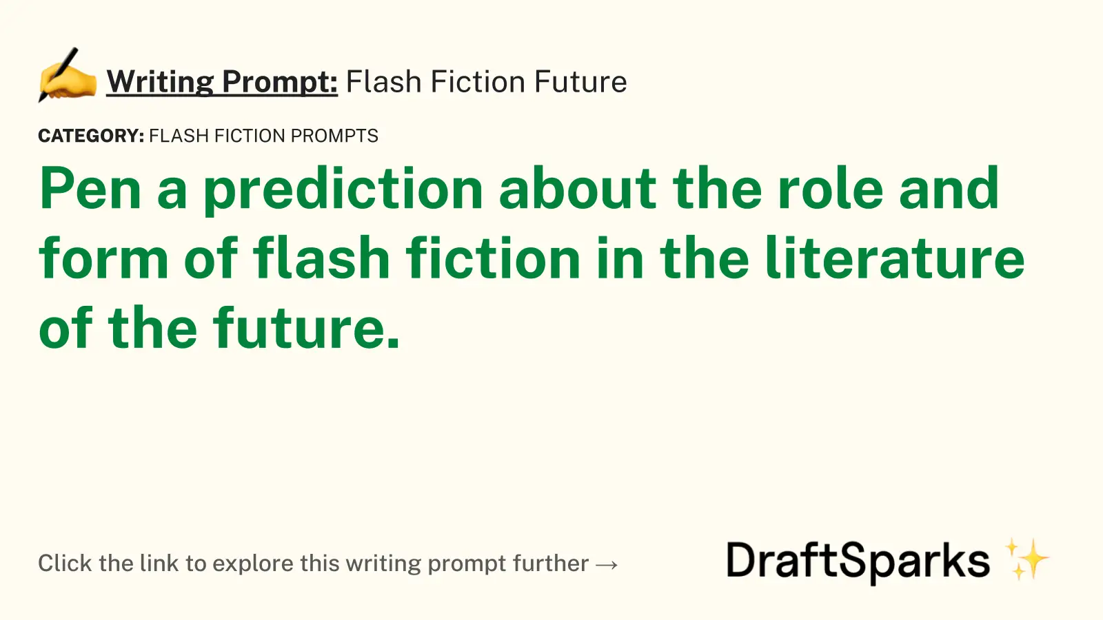 Flash Fiction Future