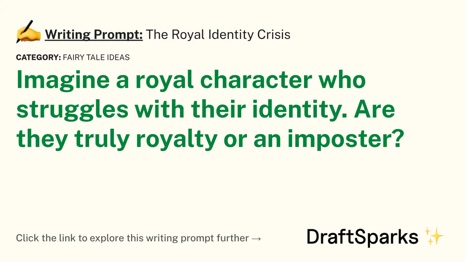 The Royal Identity Crisis