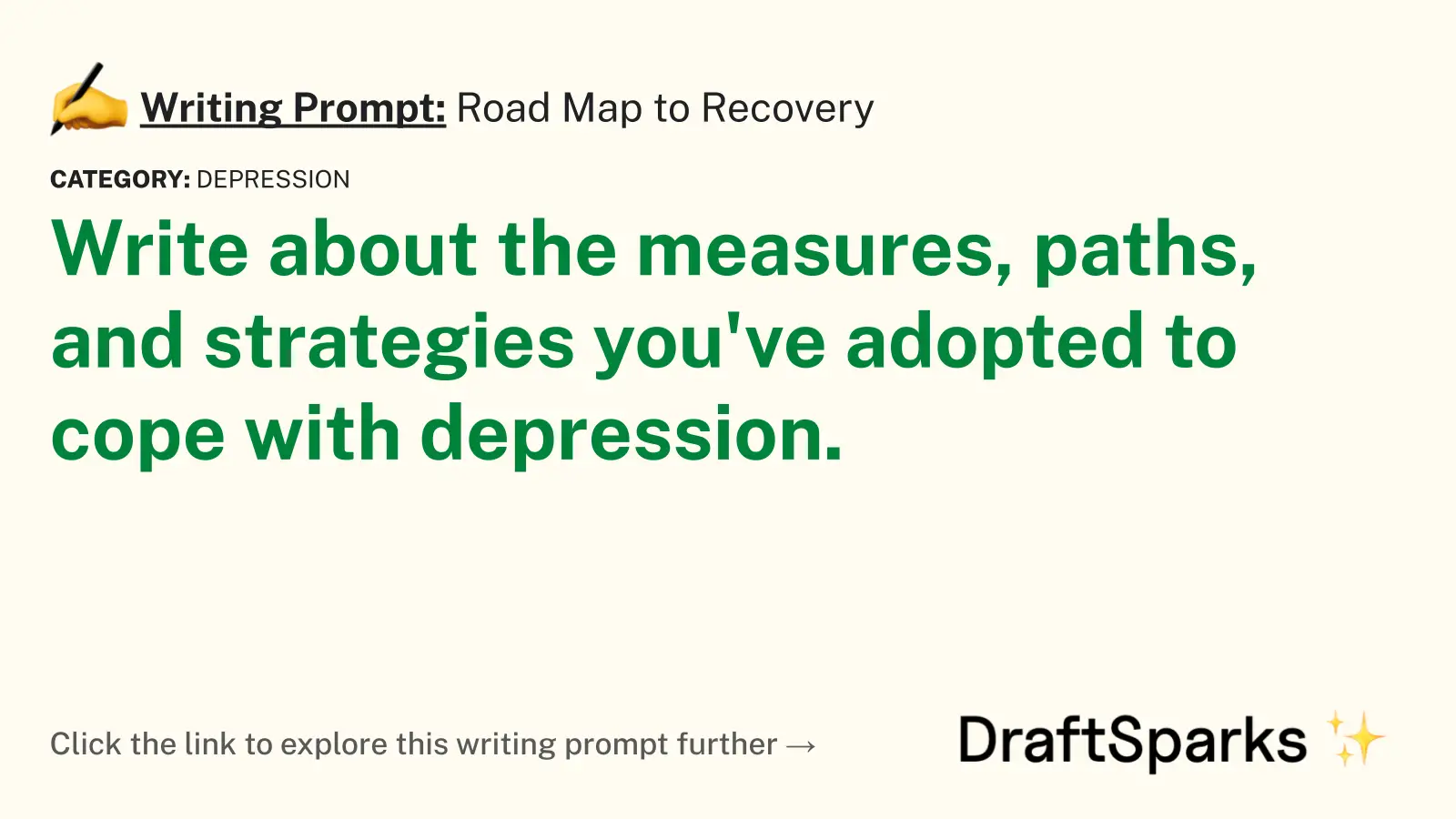 Road Map to Recovery