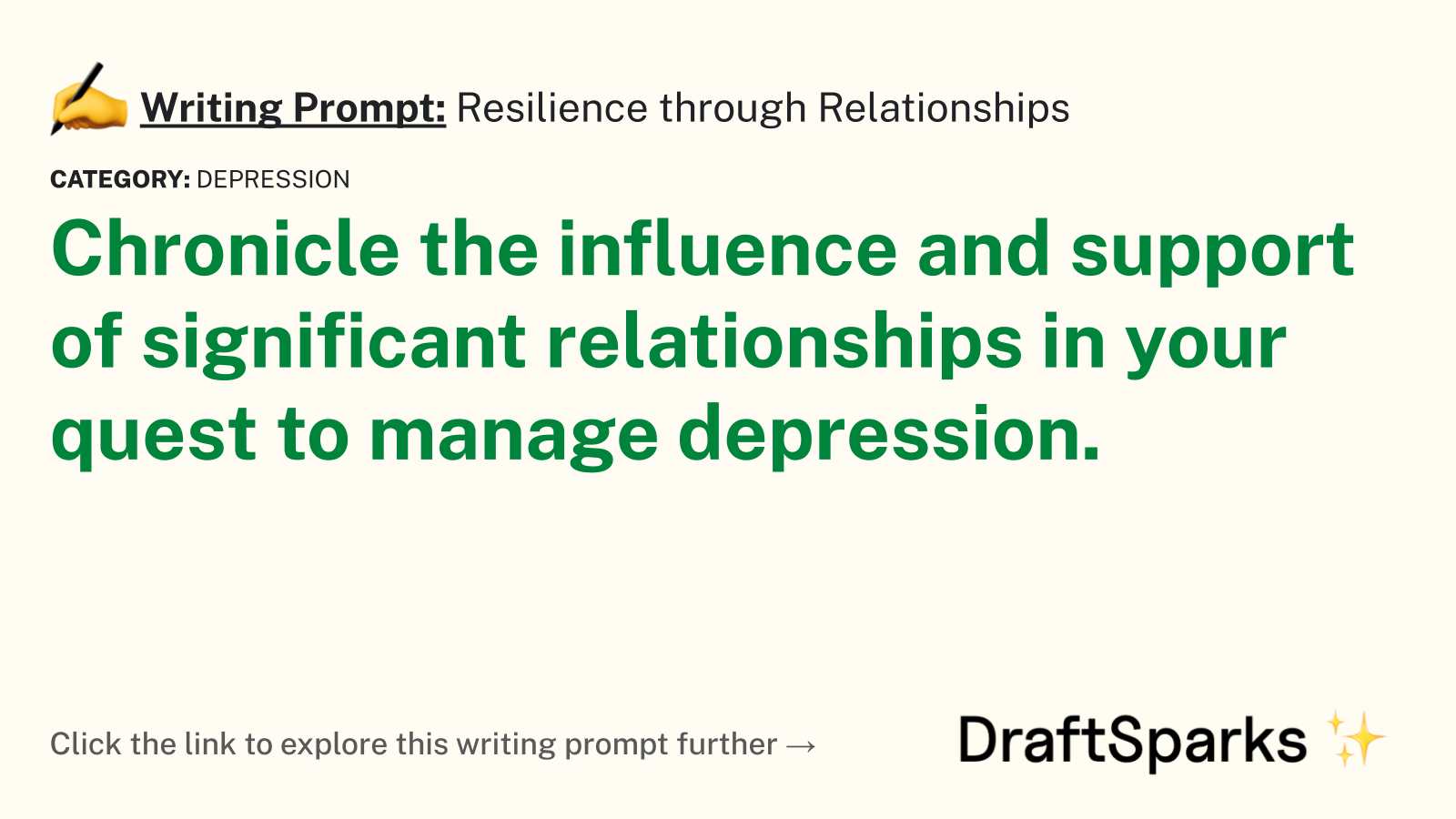 Resilience through Relationships