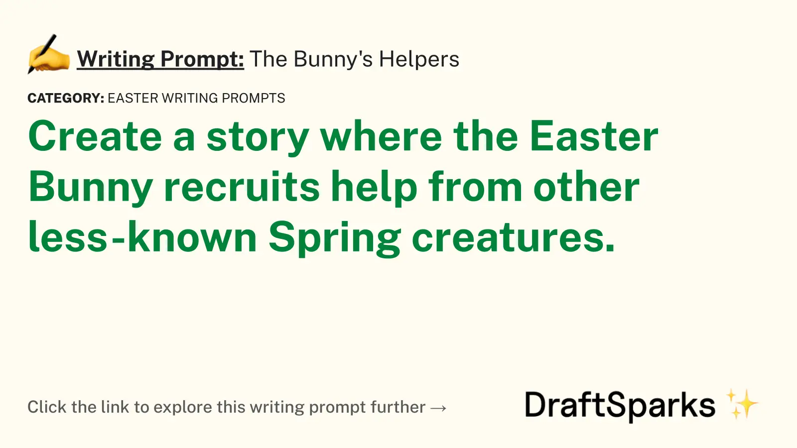 The Bunny’s Helpers