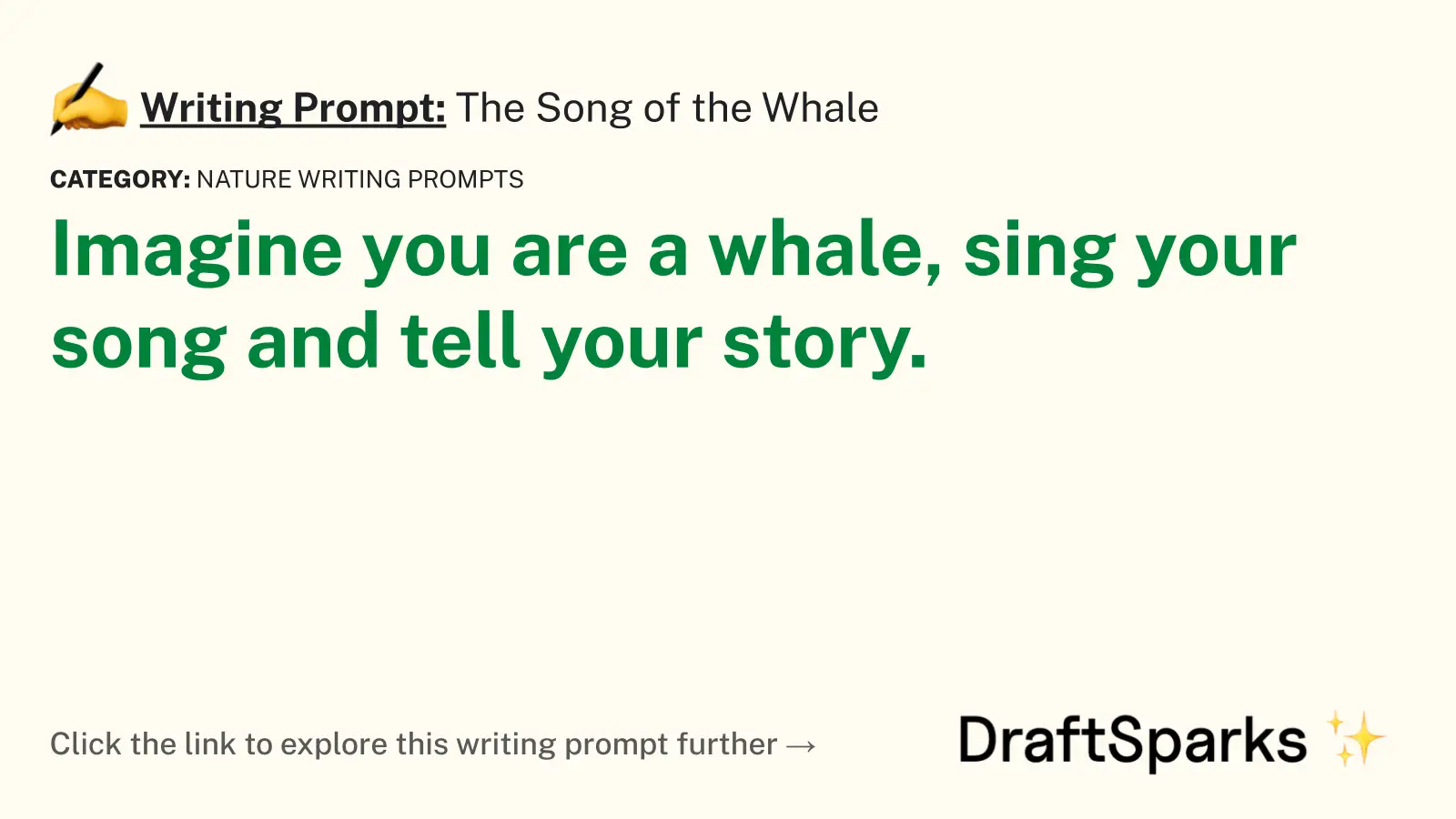 The Song of the Whale