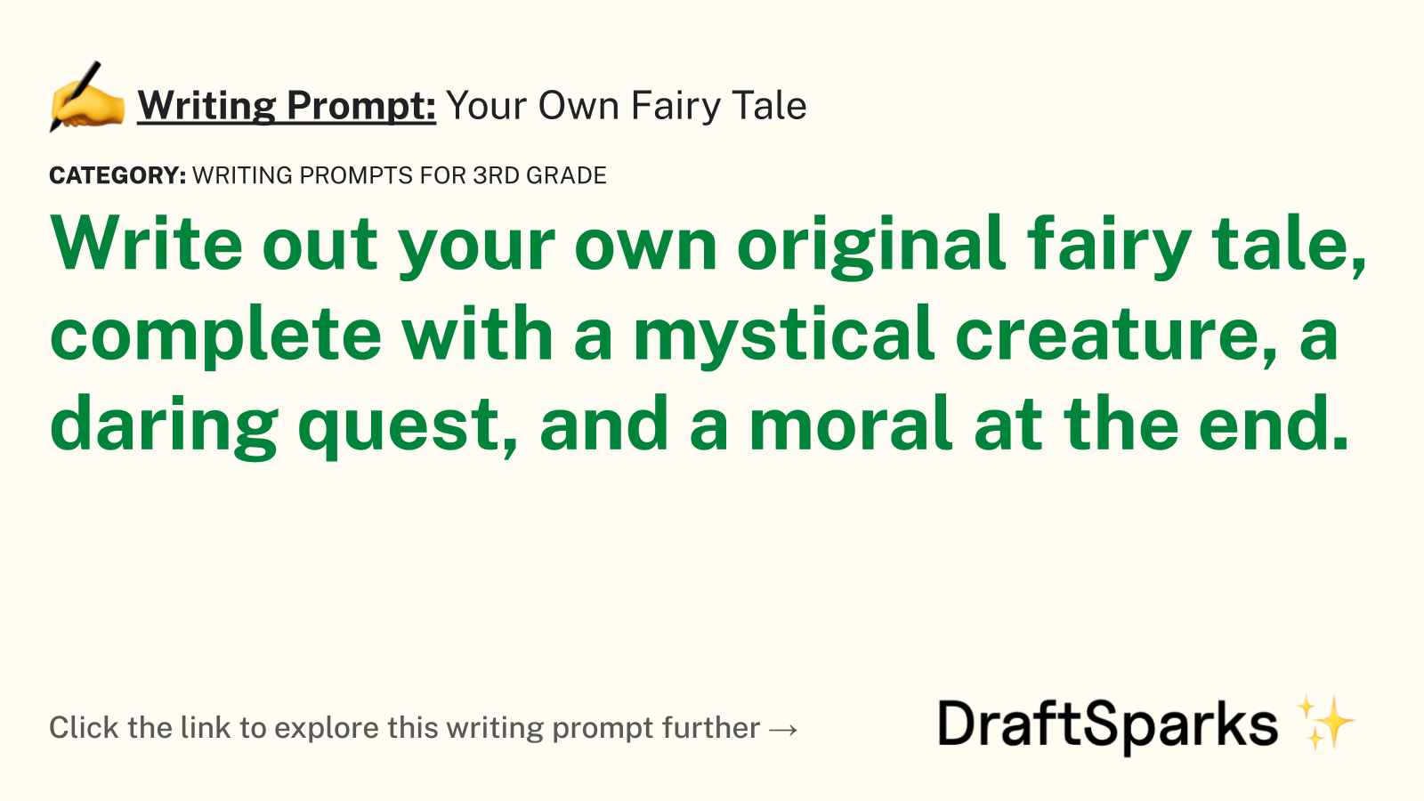 Your Own Fairy Tale