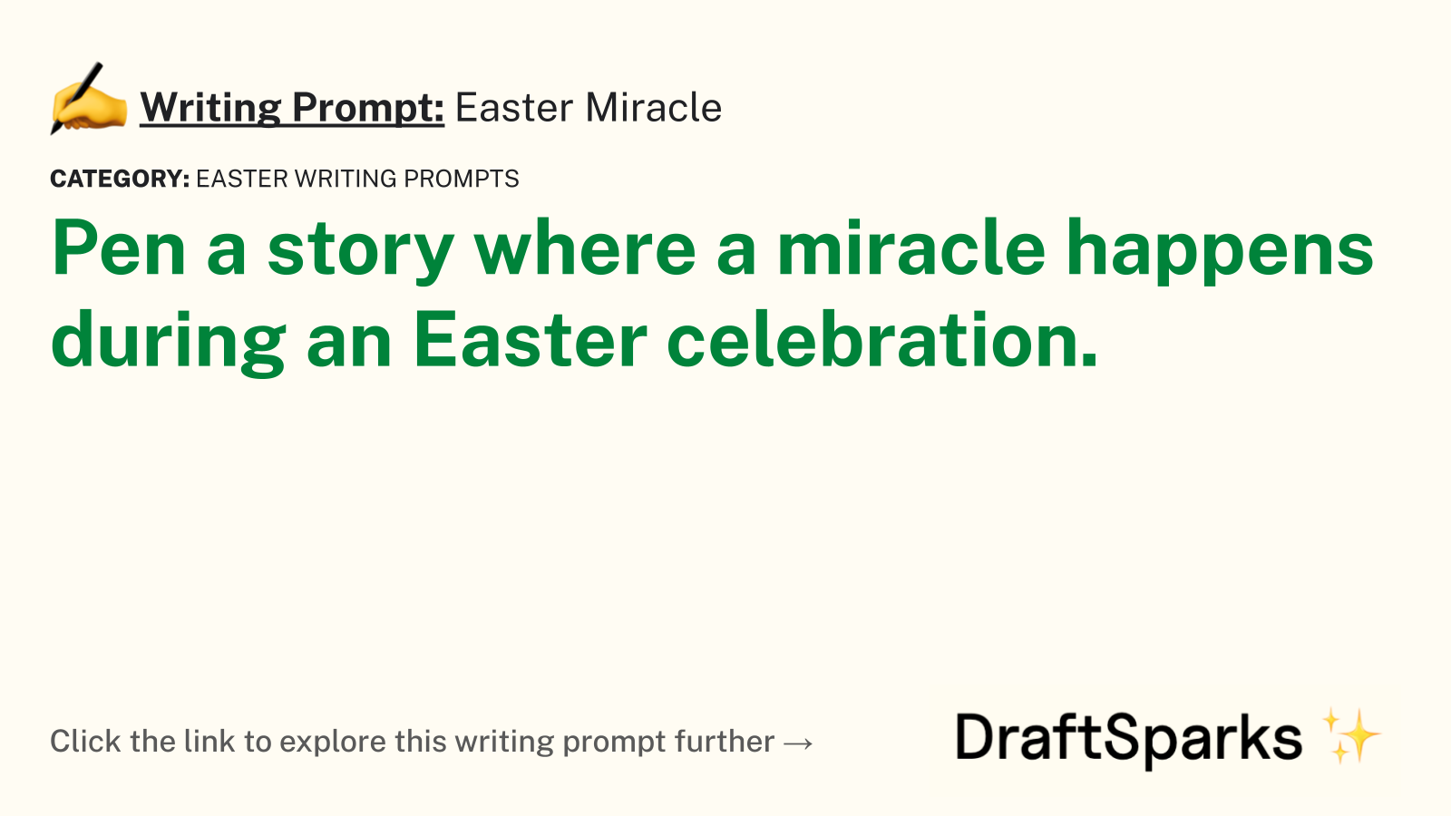 Easter Miracle