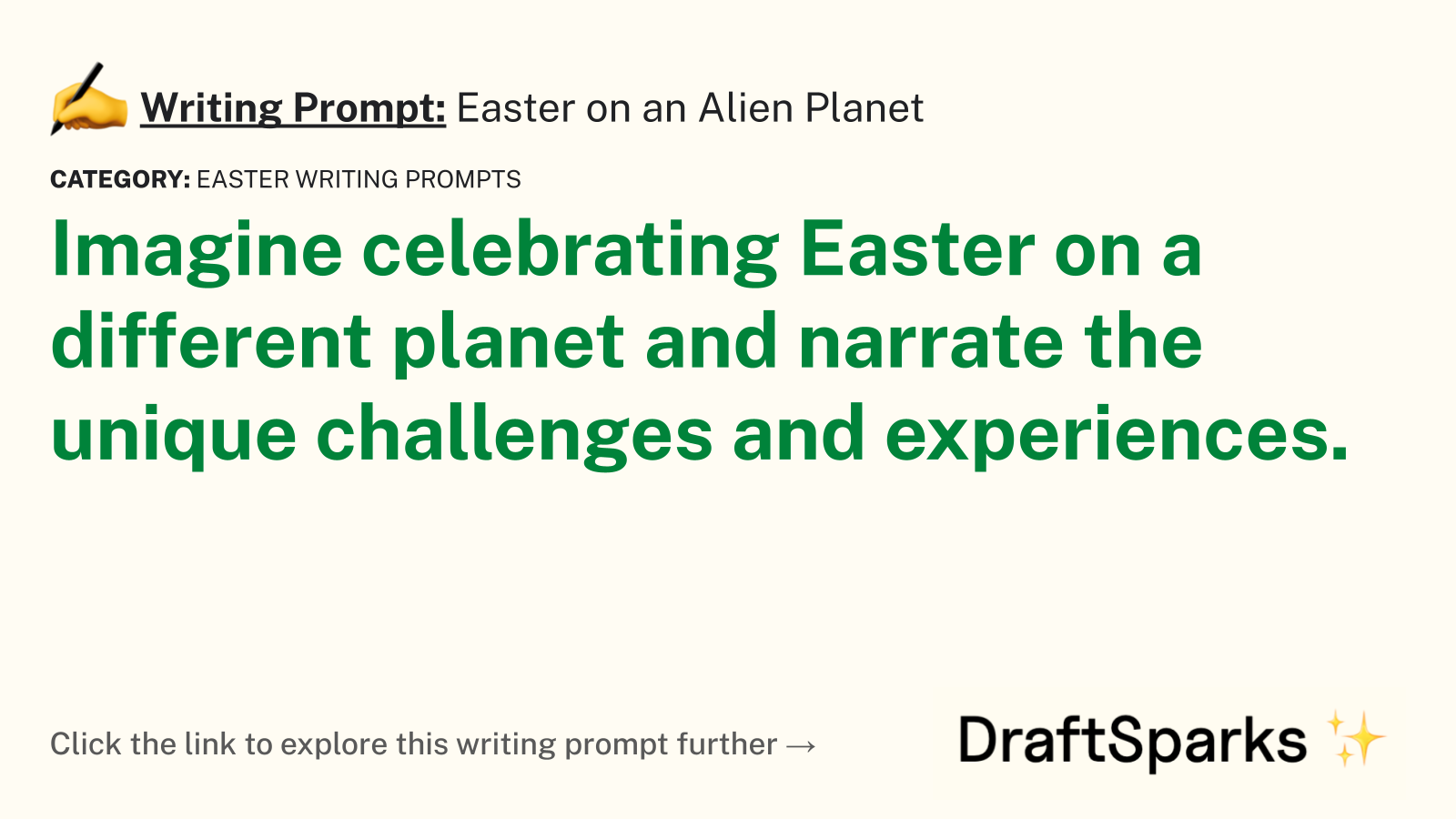 Easter on an Alien Planet