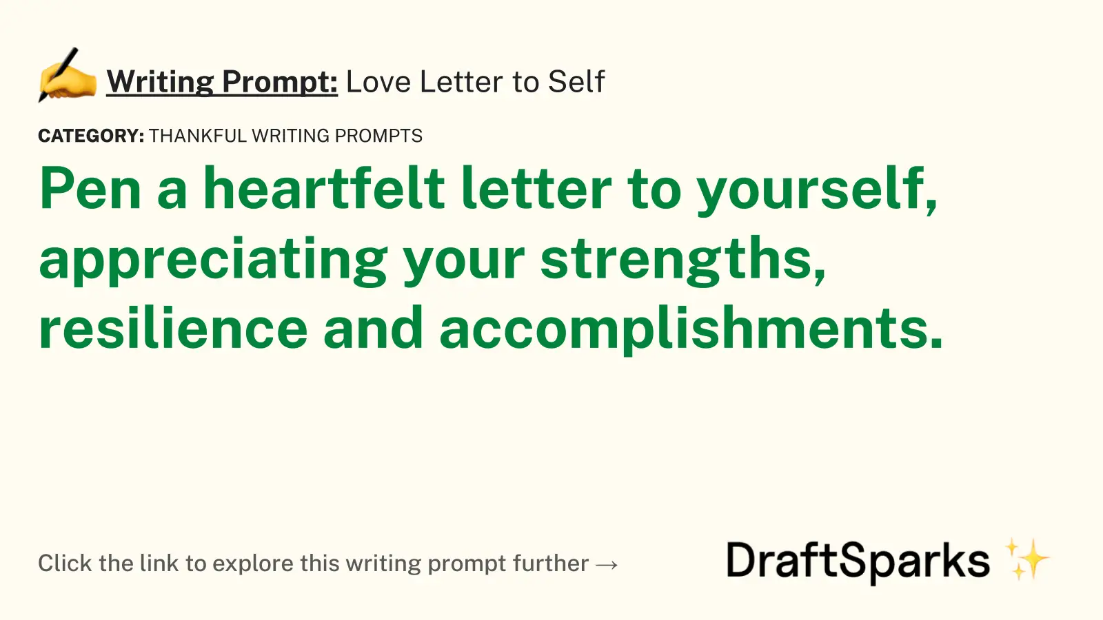 Love Letter to Self