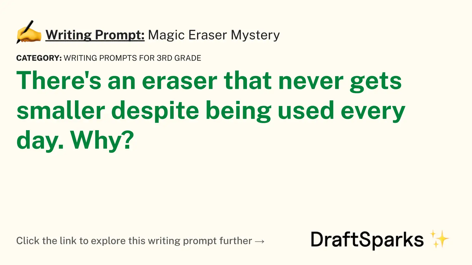 Magic Eraser Mystery