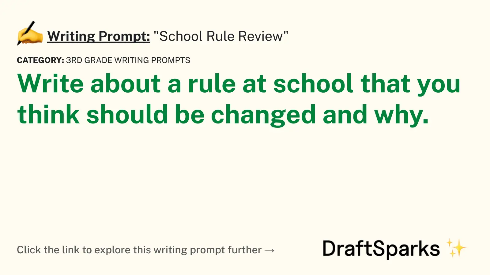 “School Rule Review”
