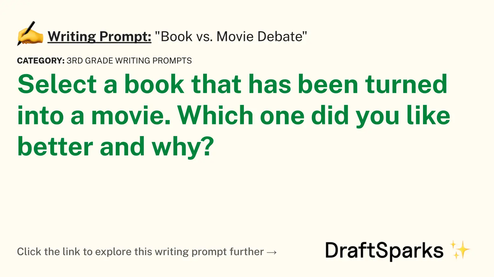 “Book vs. Movie Debate”
