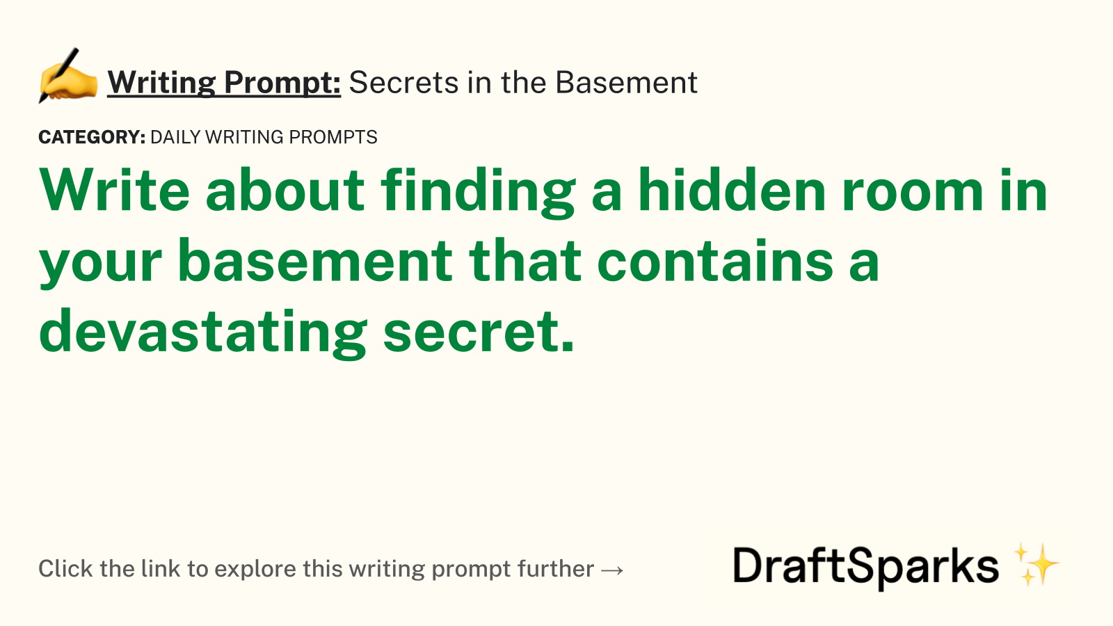 Secrets in the Basement