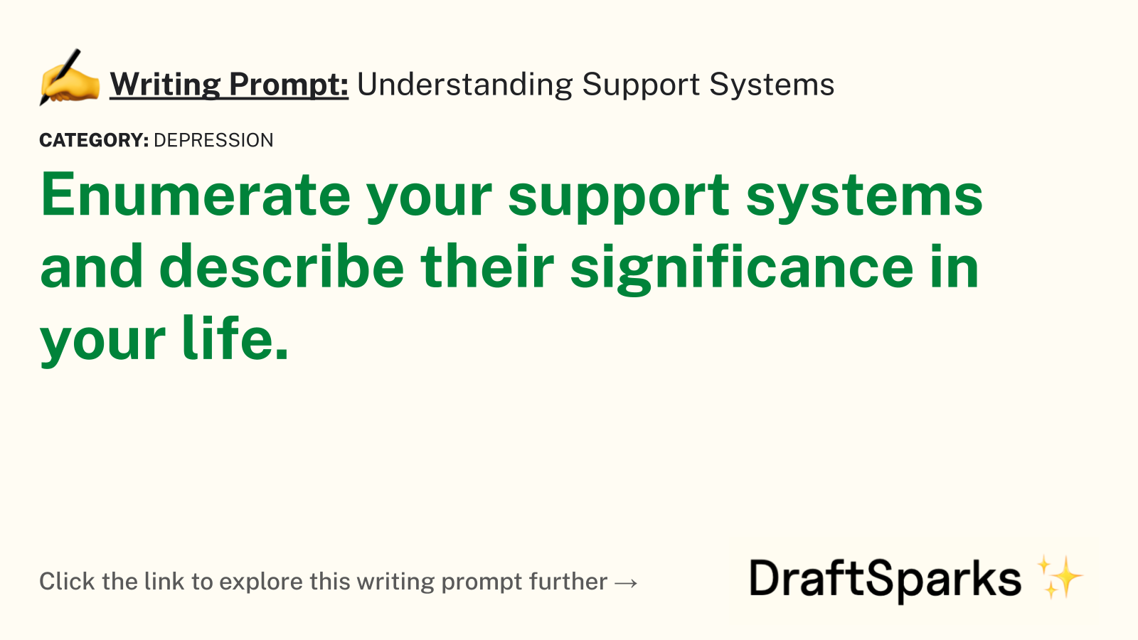 Understanding Support Systems