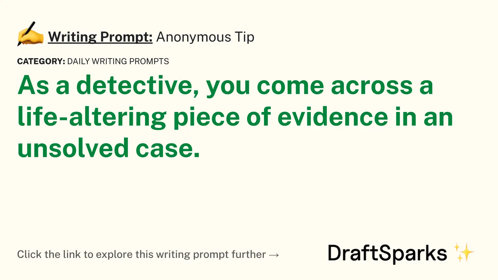 Anonymous Tip