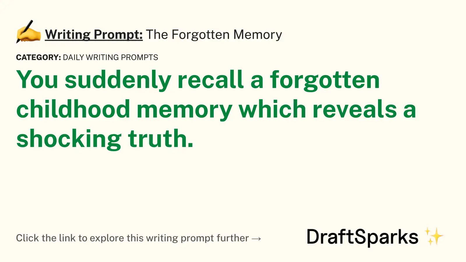The Forgotten Memory