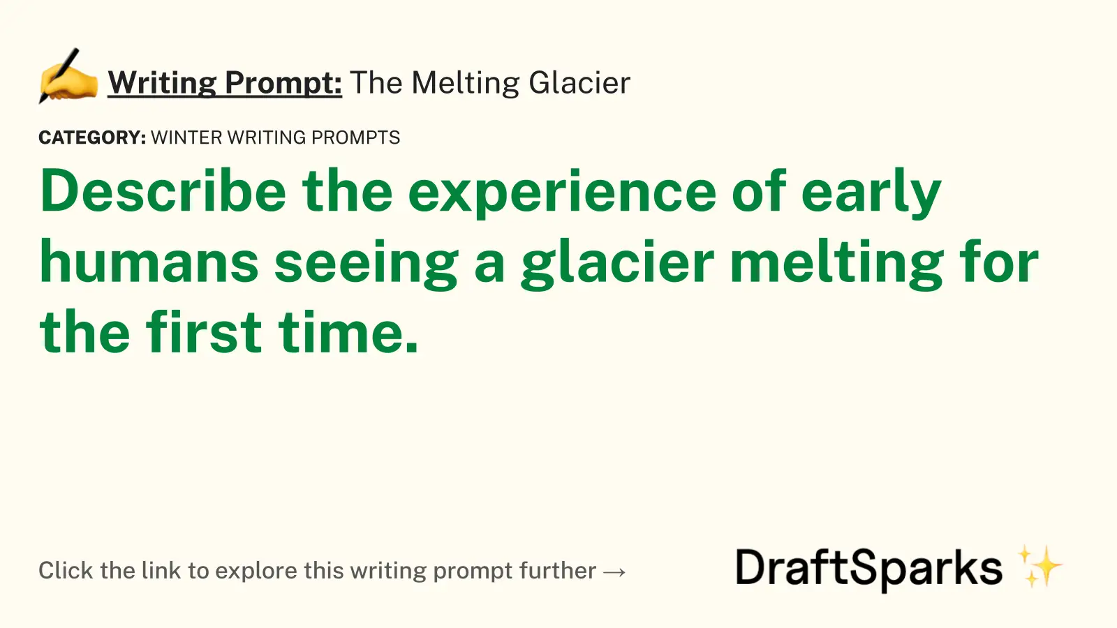 The Melting Glacier
