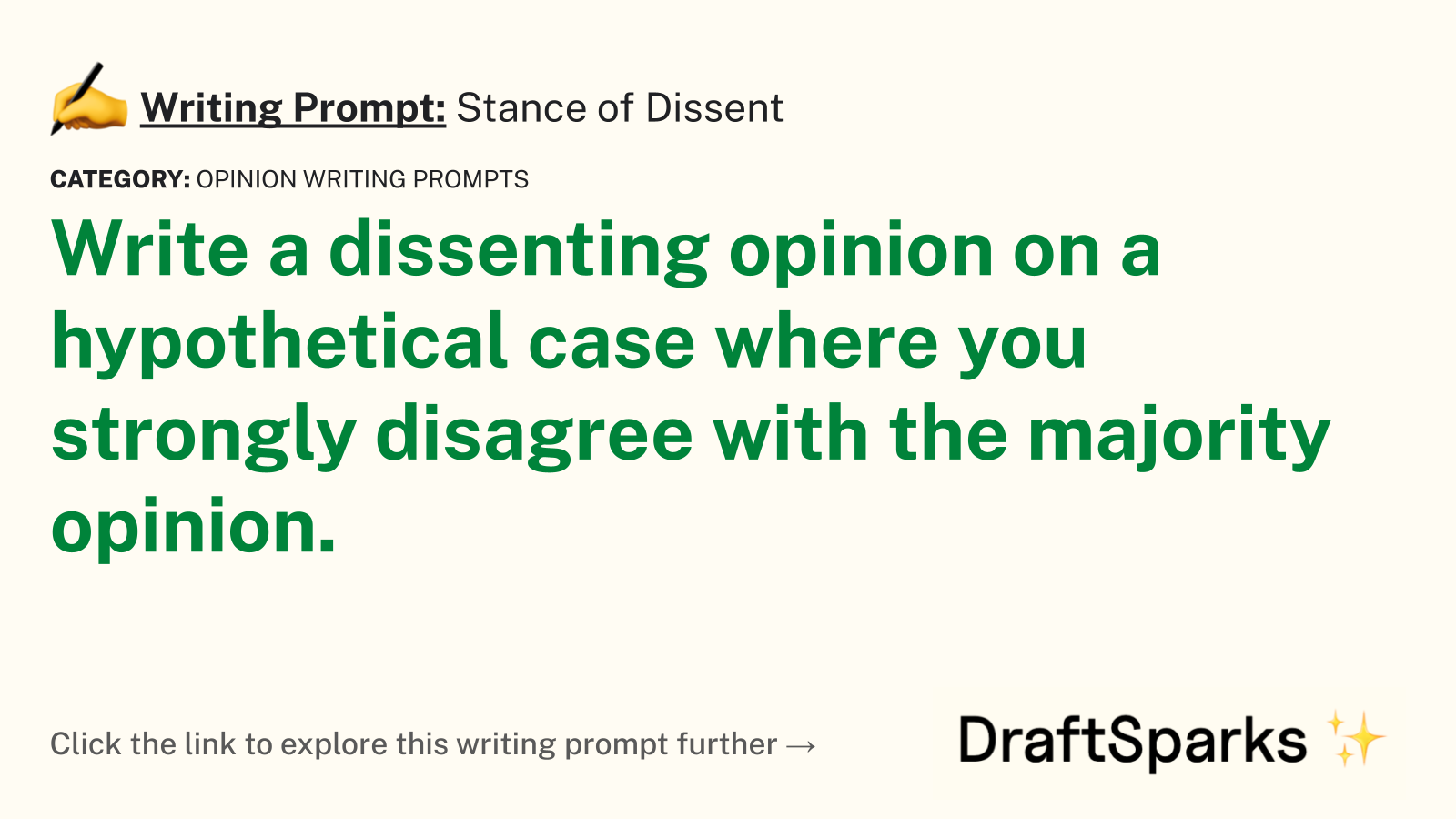 Stance of Dissent