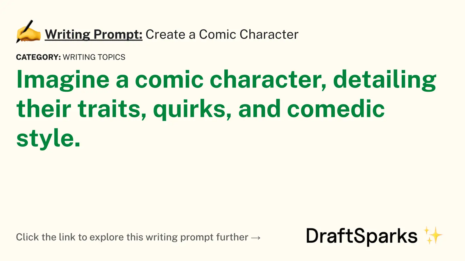 Create a Comic Character