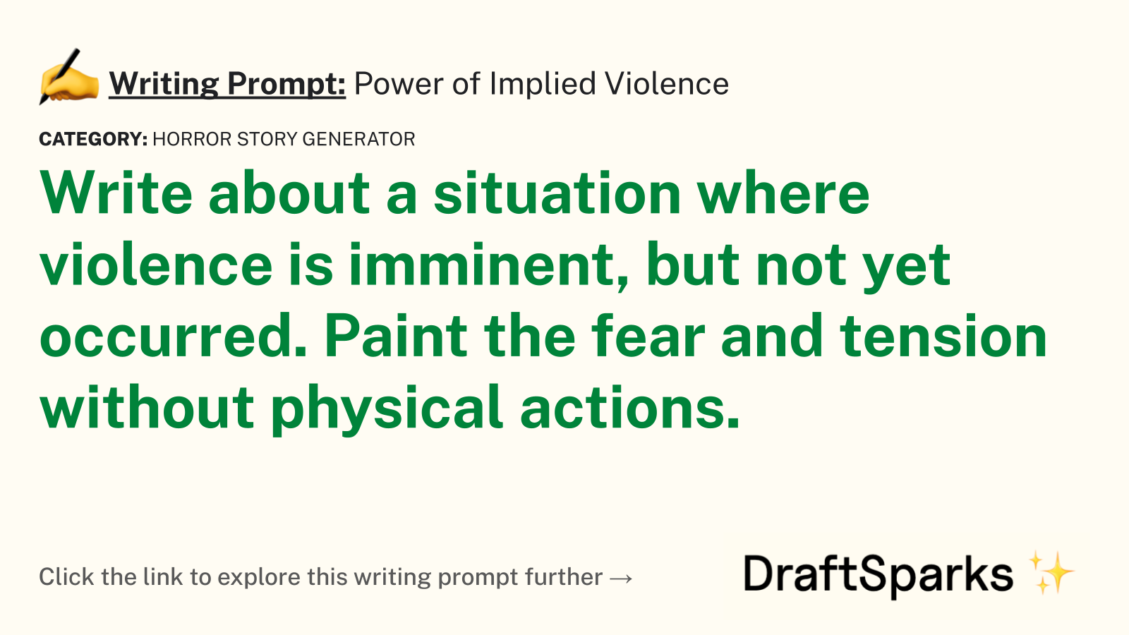Power of Implied Violence