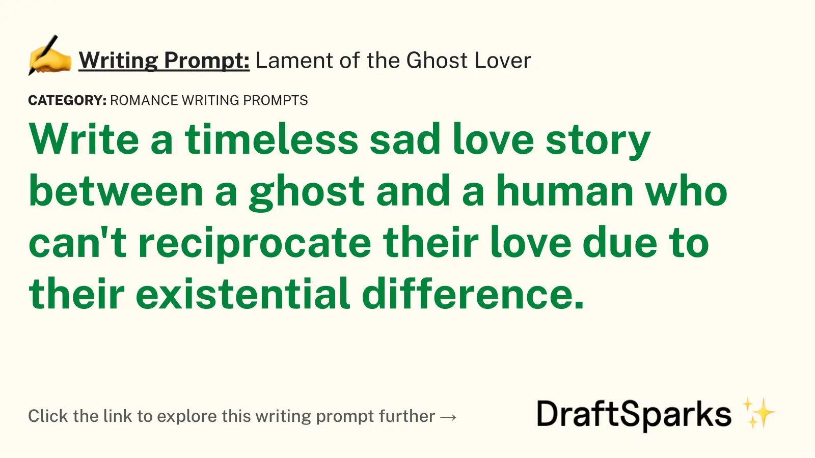 Lament of the Ghost Lover