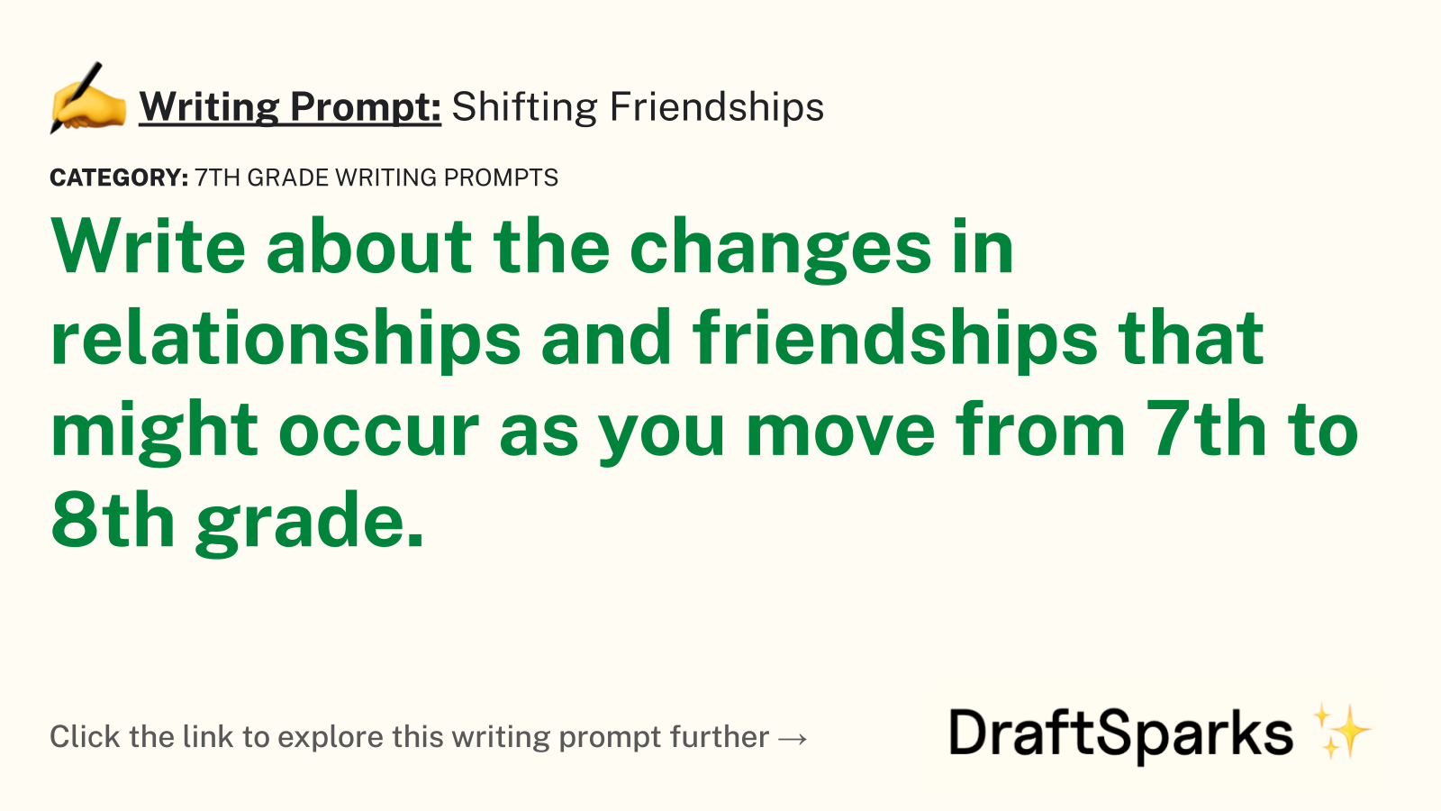 Shifting Friendships