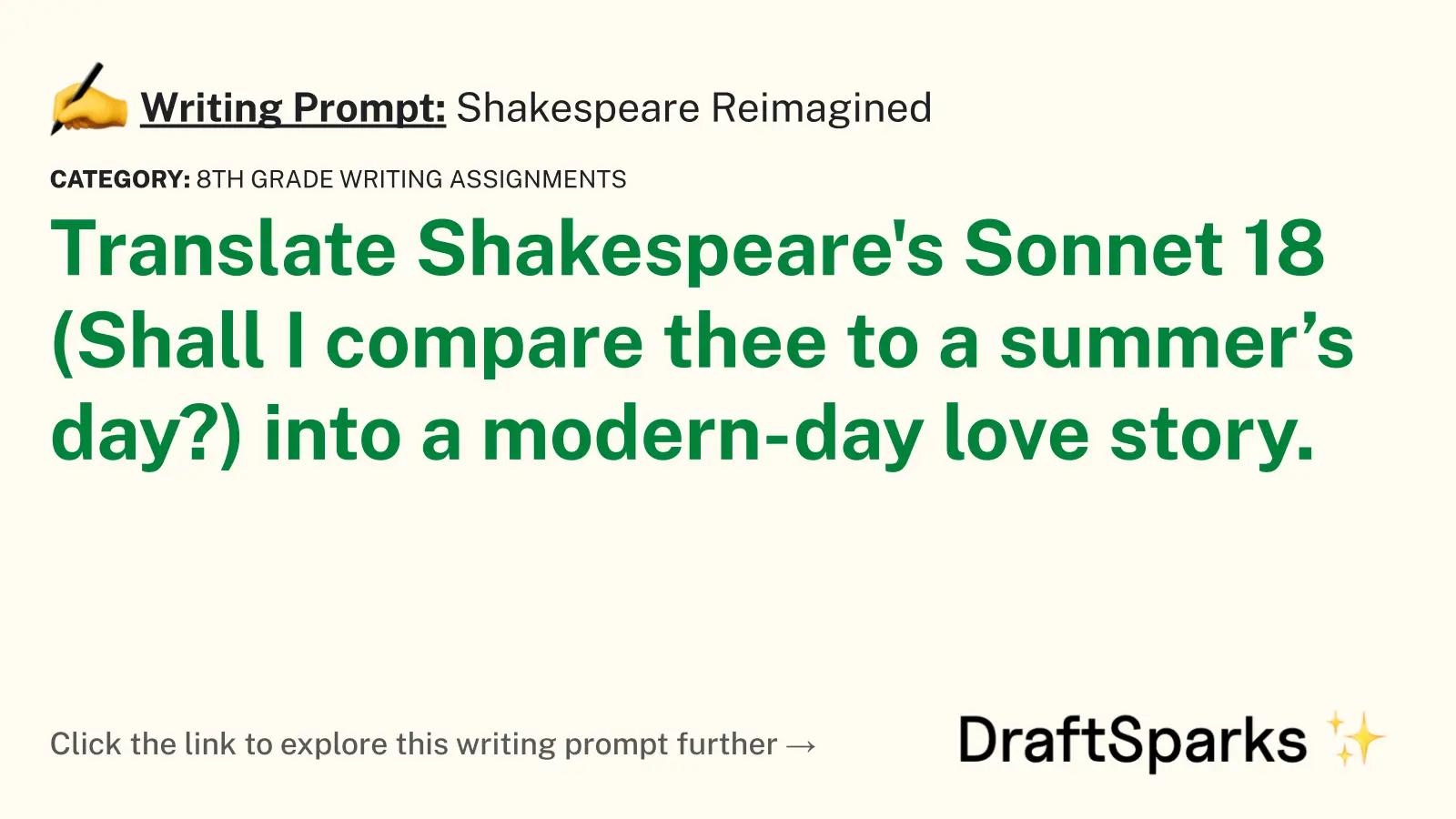 Shakespeare Reimagined
