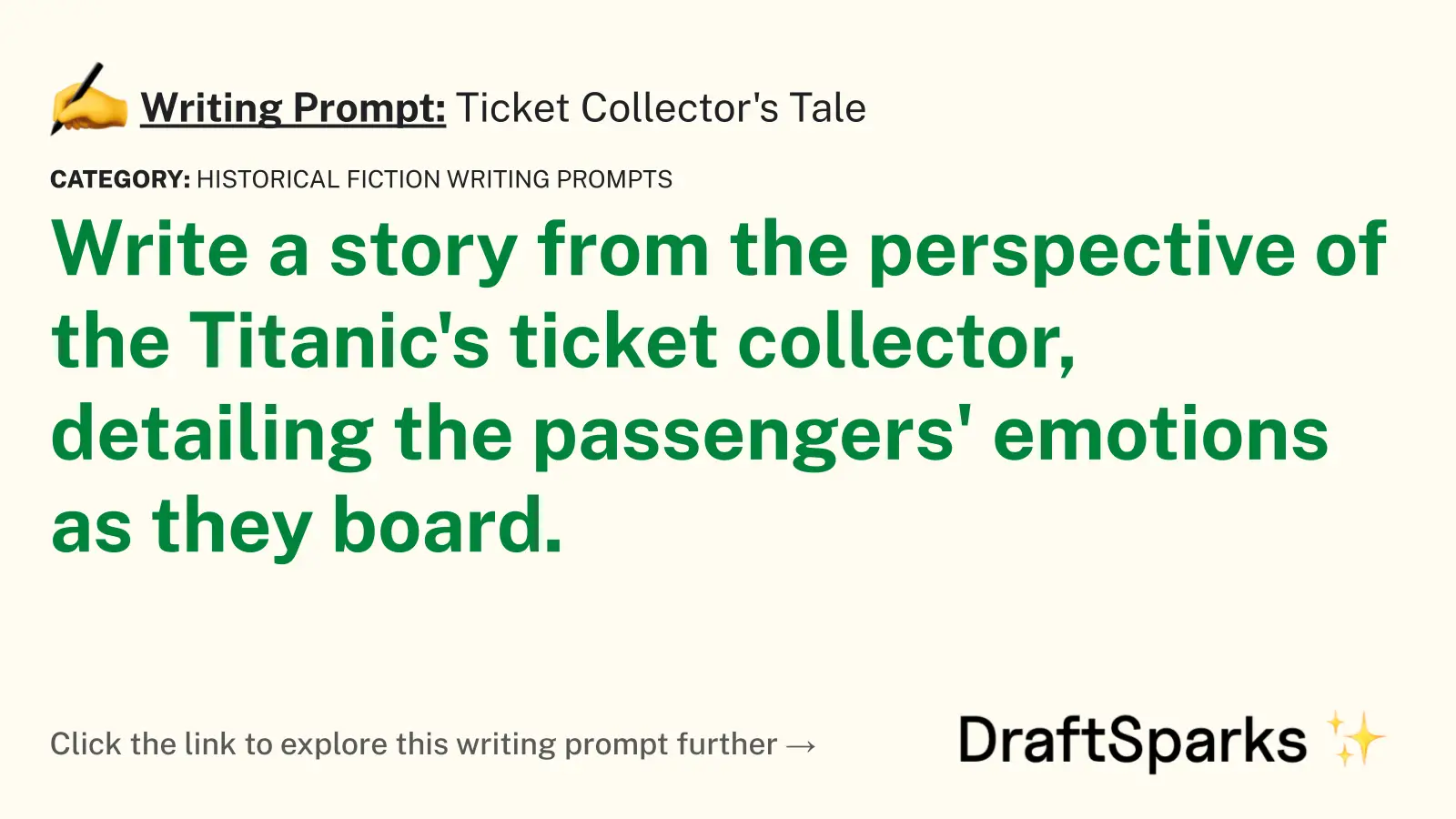 Ticket Collector’s Tale