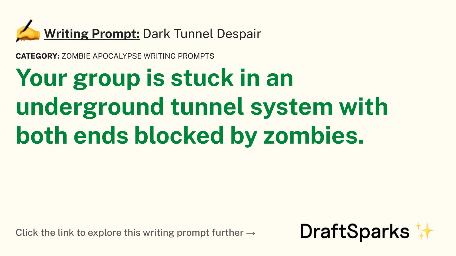 Dark Tunnel Despair