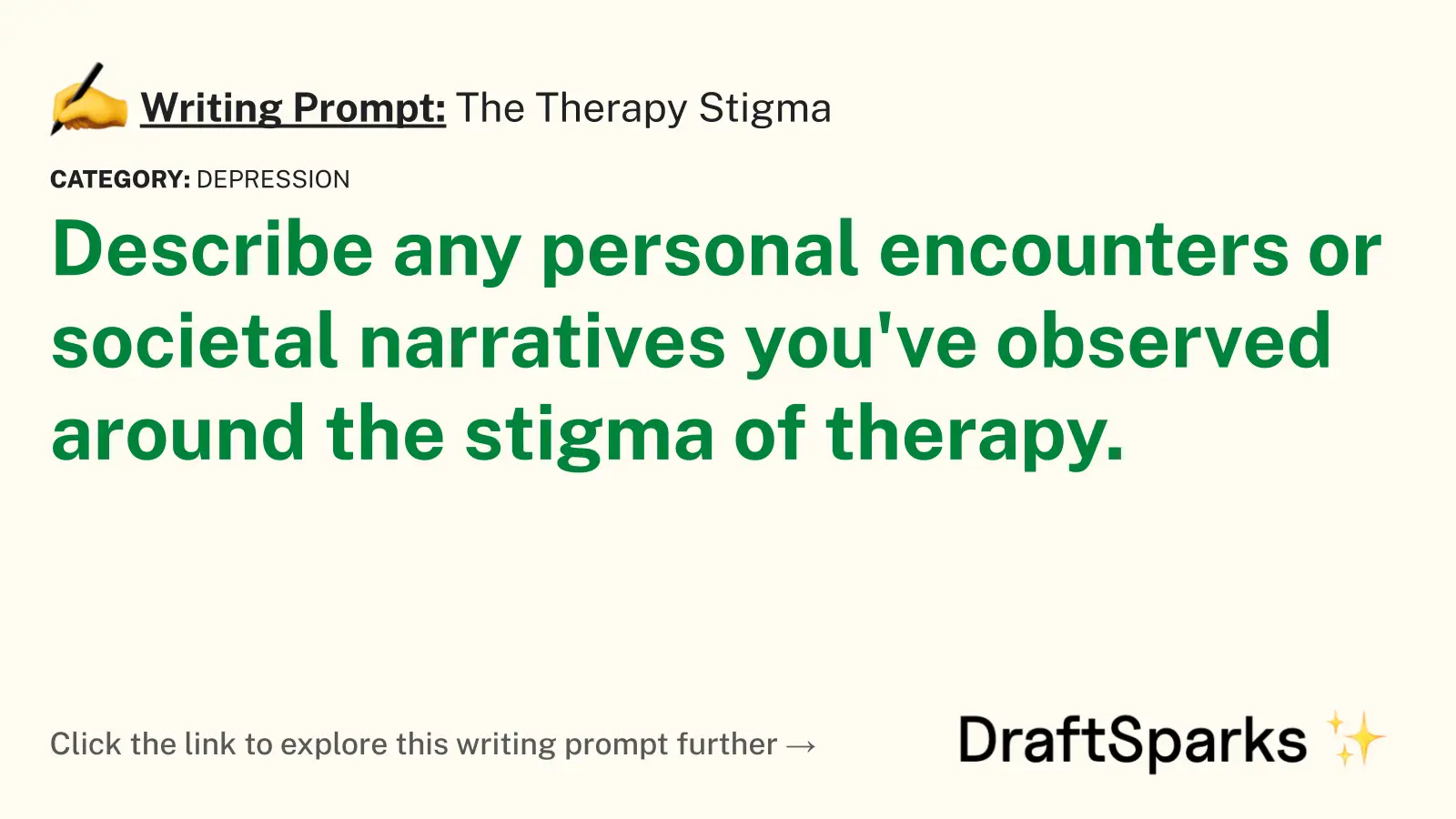 The Therapy Stigma