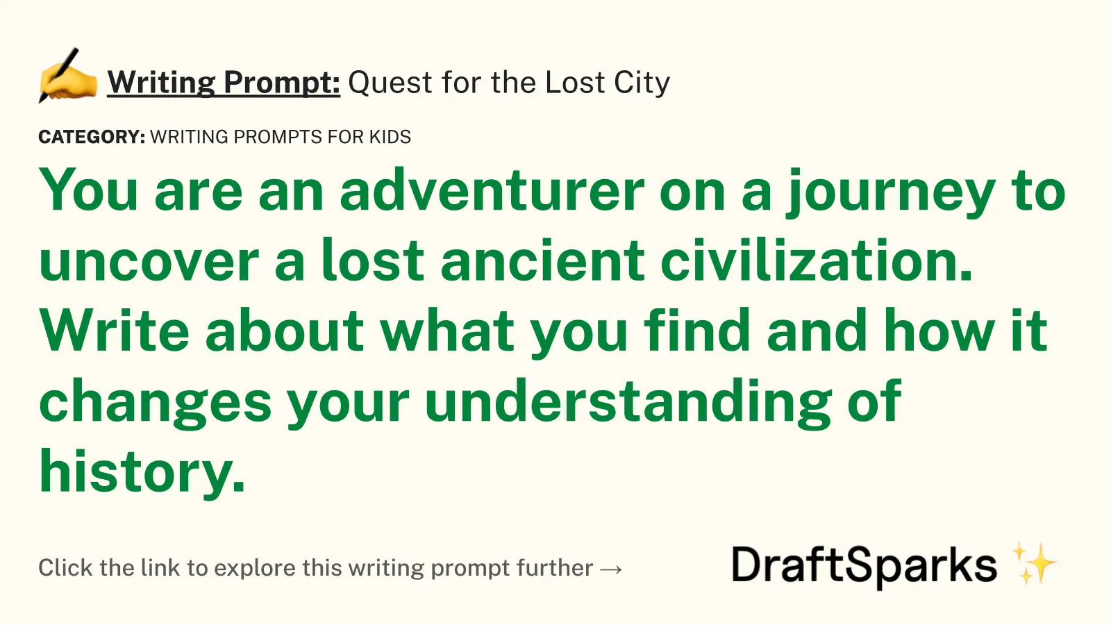 Quest for the Lost City