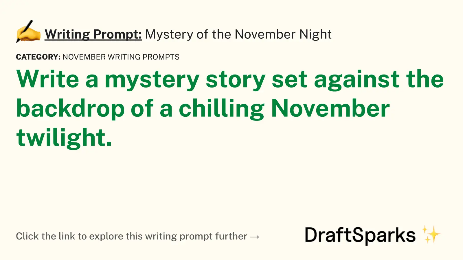 Mystery of the November Night