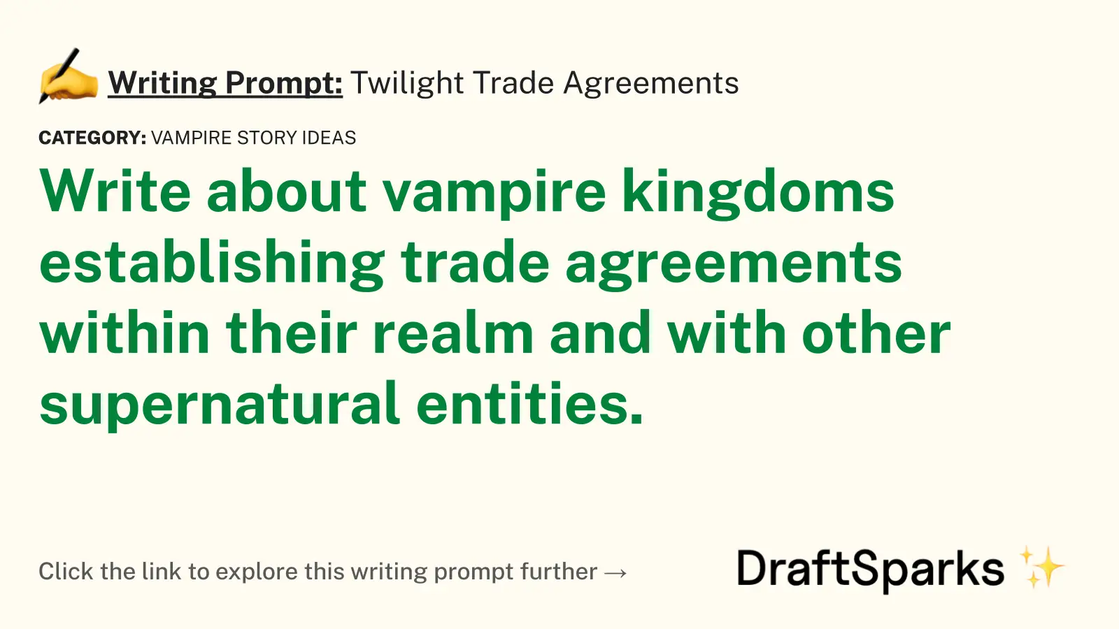 Twilight Trade Agreements
