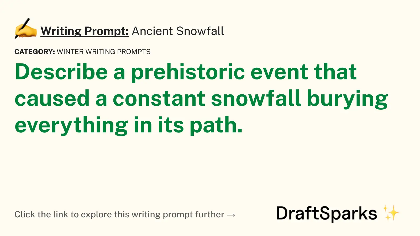 Ancient Snowfall