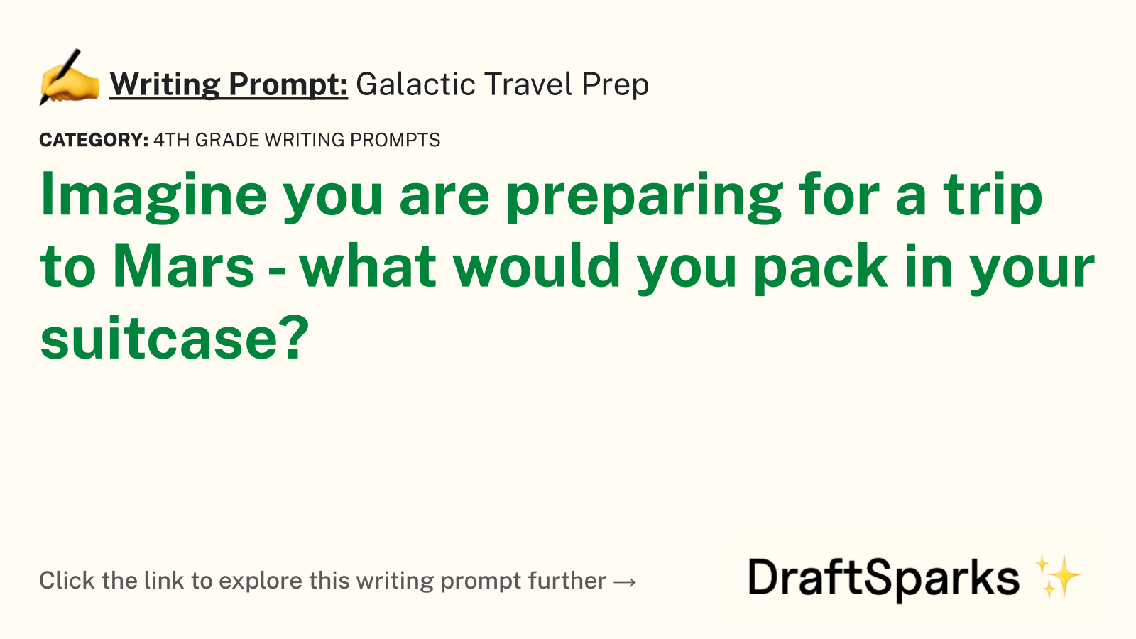 Galactic Travel Prep