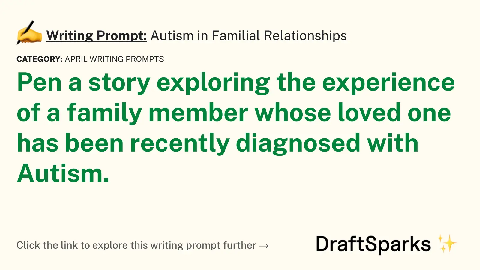 Autism in Familial Relationships