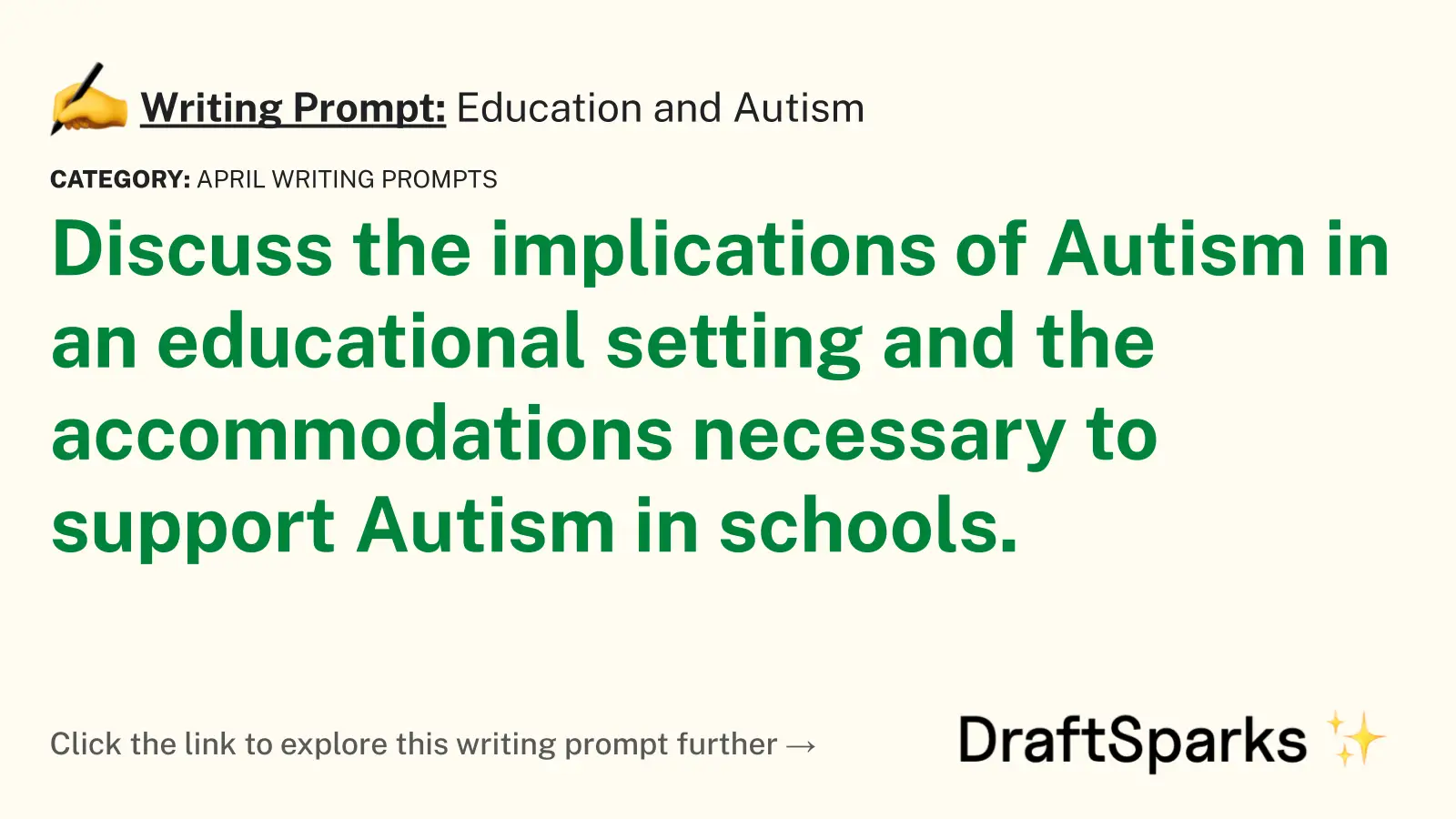 Education and Autism