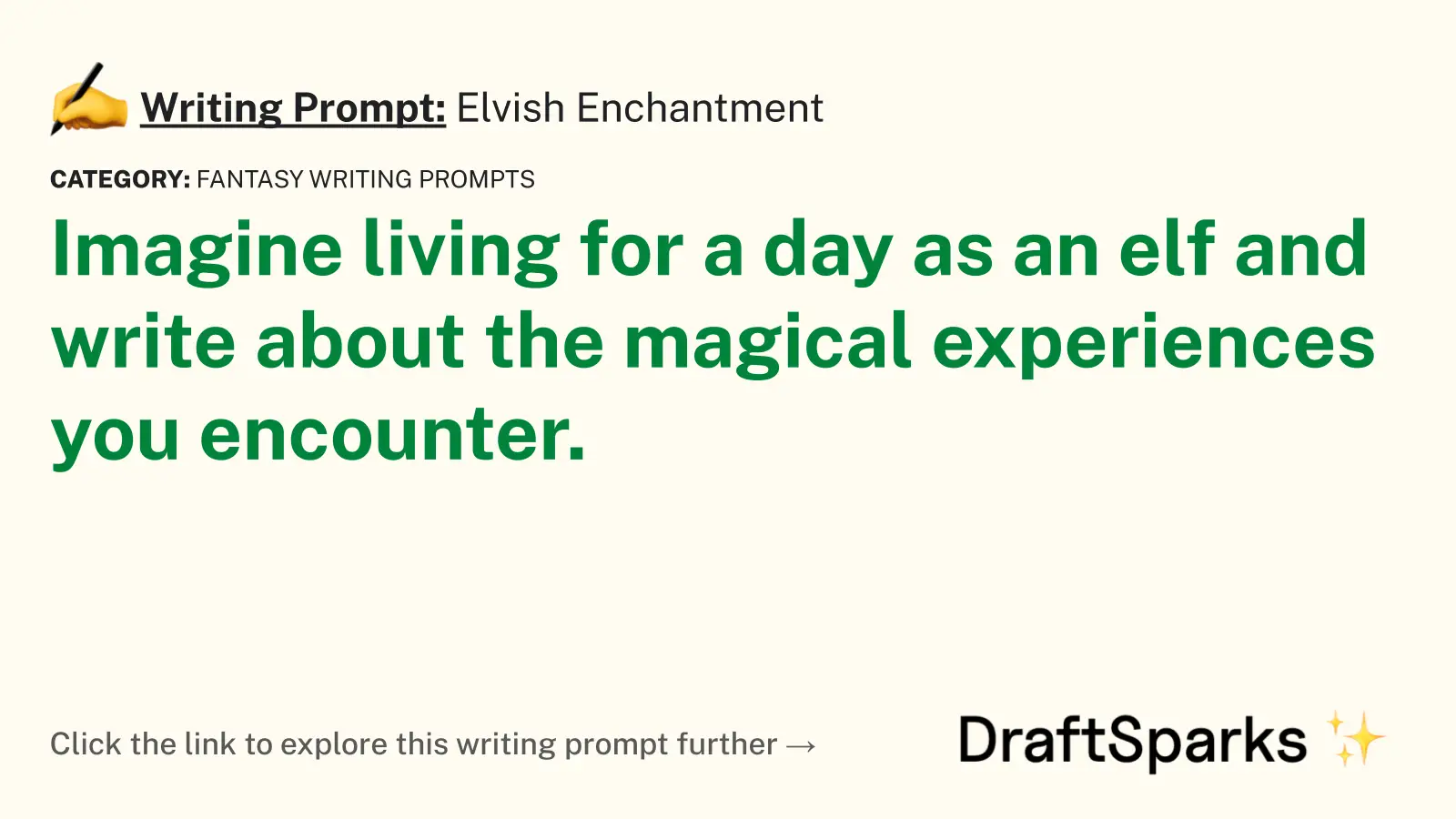 Elvish Enchantment