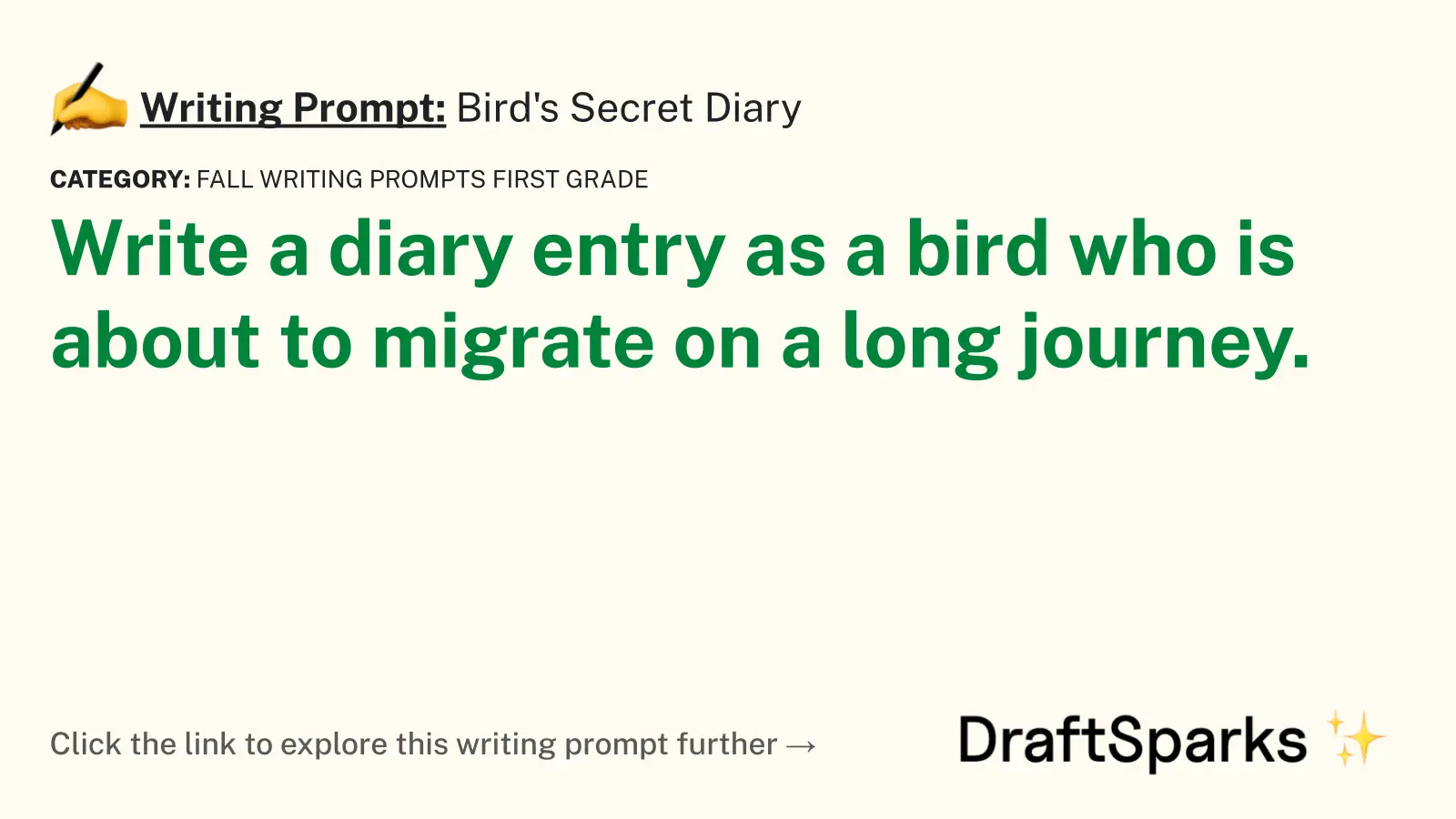 Bird’s Secret Diary