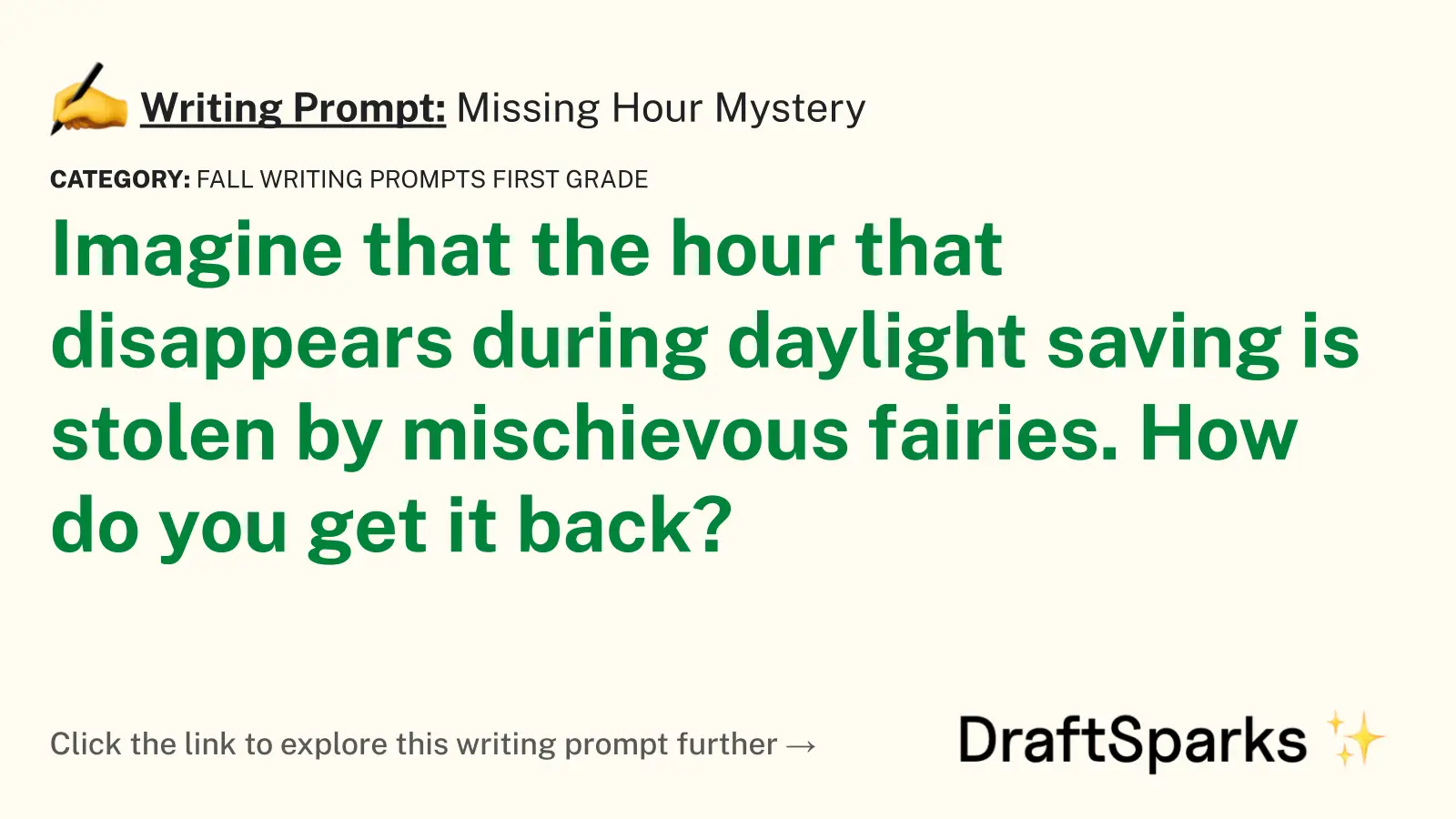 Missing Hour Mystery