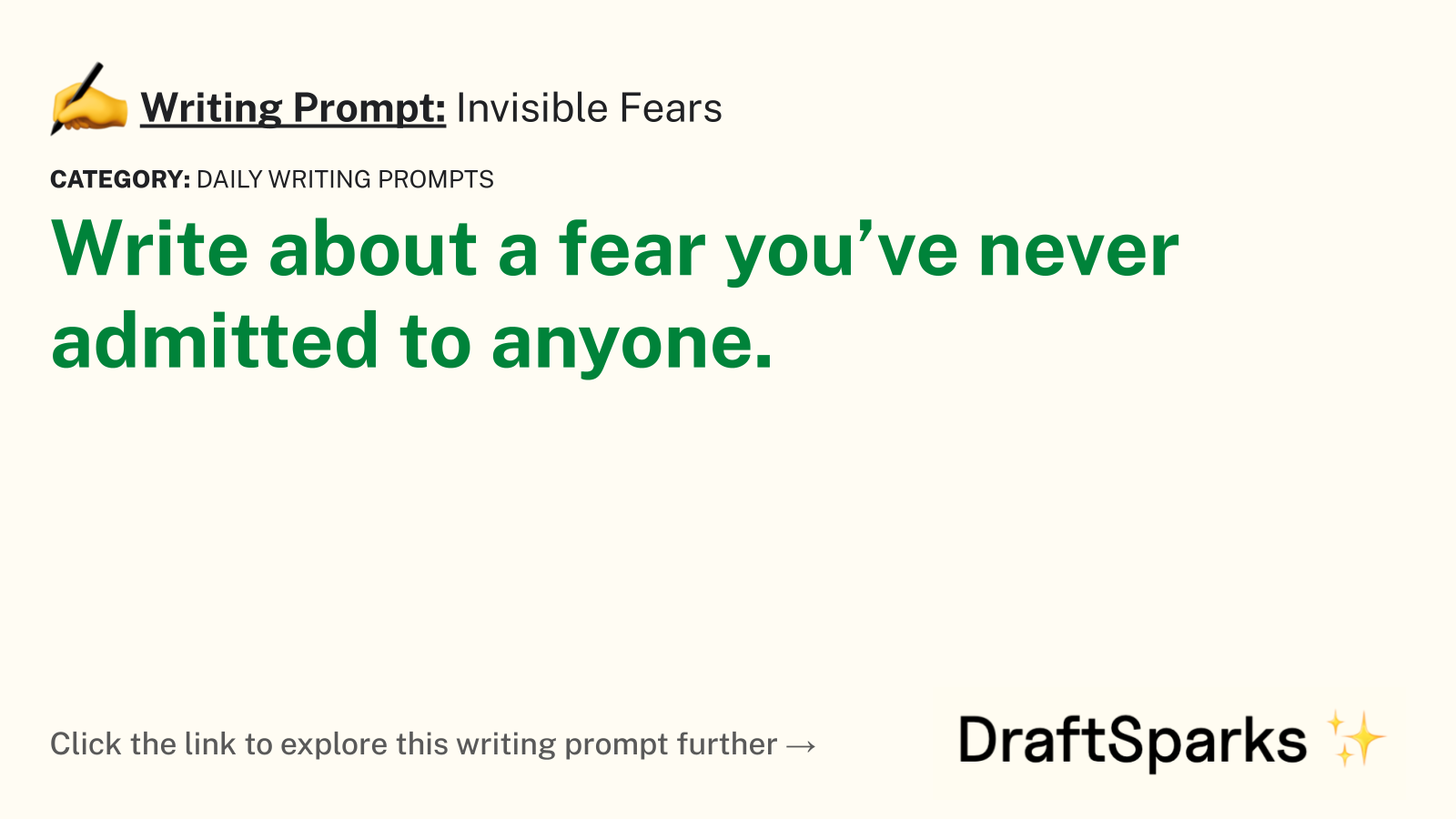 Invisible Fears