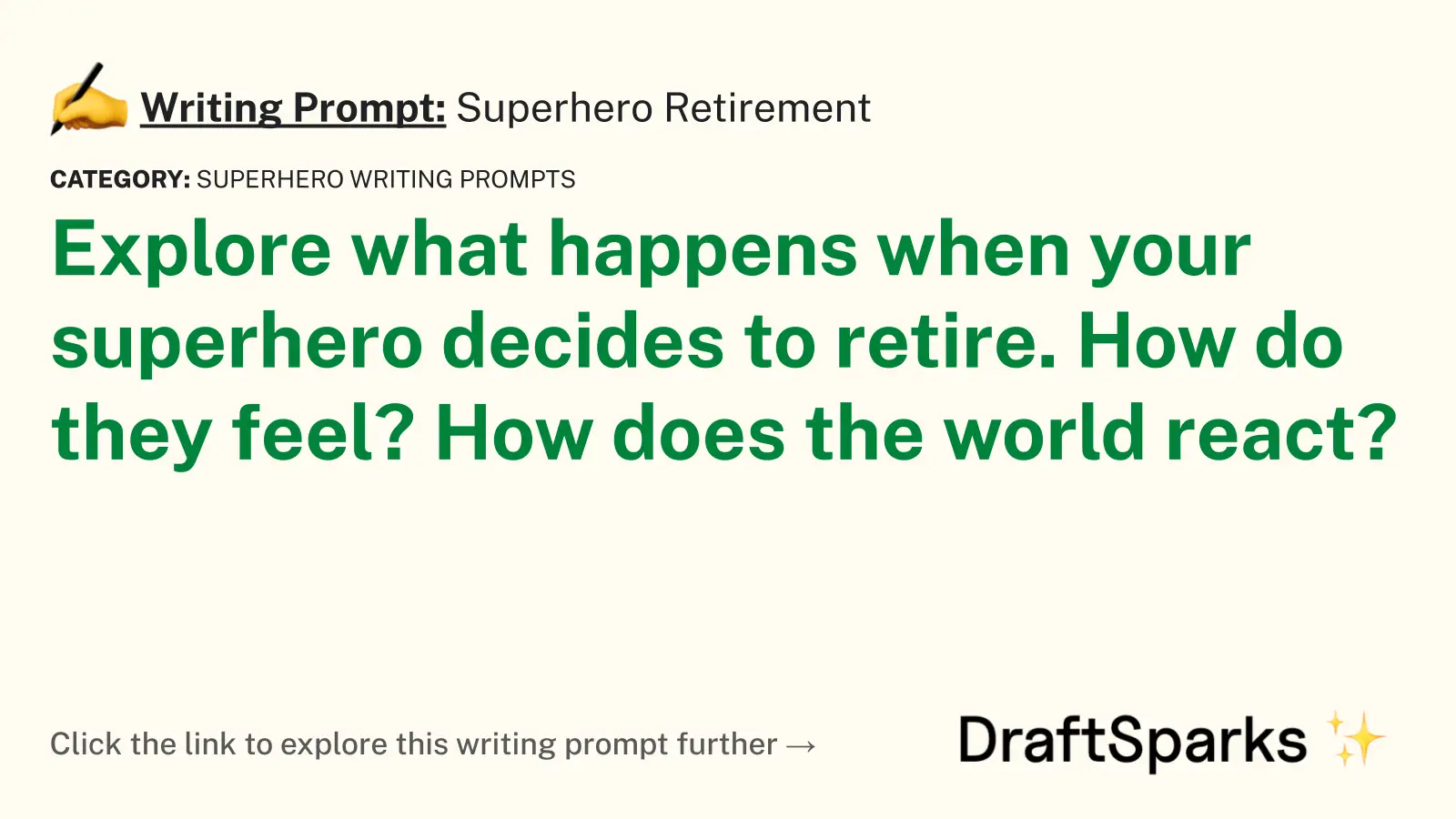 Superhero Retirement