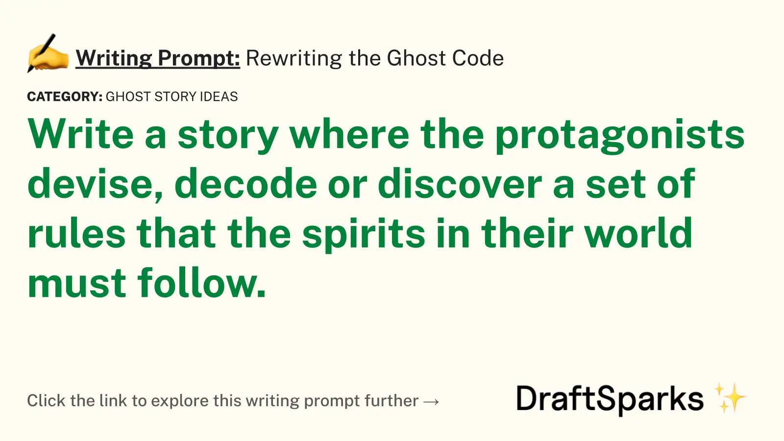 Rewriting the Ghost Code