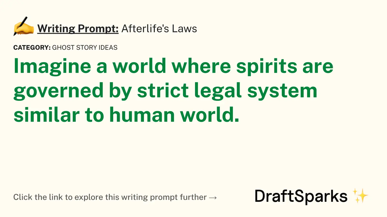 Afterlife’s Laws