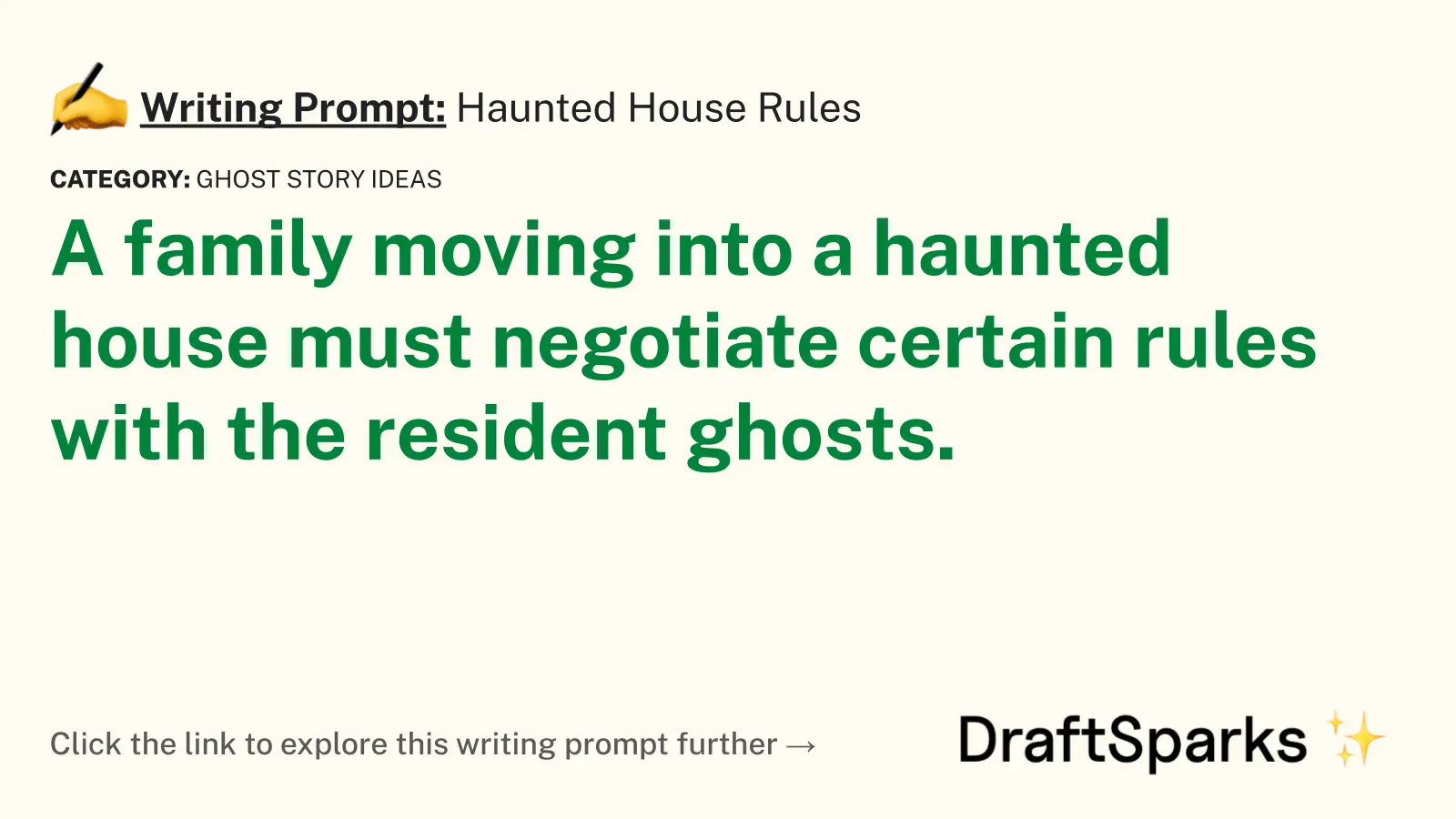 Haunted House Rules
