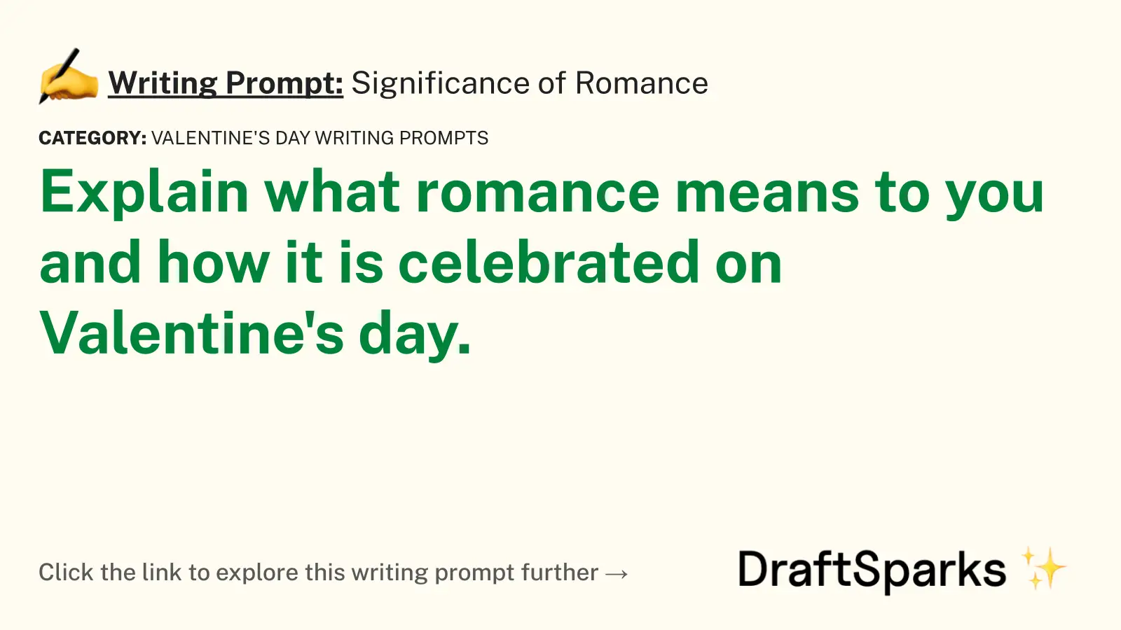 Significance of Romance