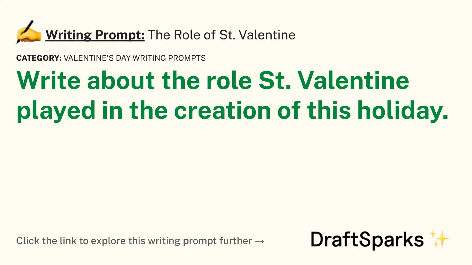 The Role of St. Valentine