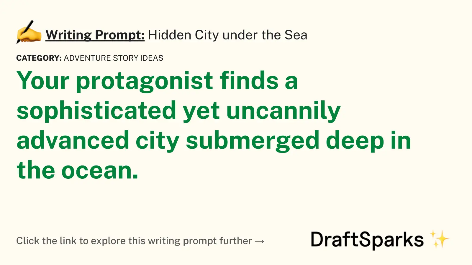 Hidden City under the Sea