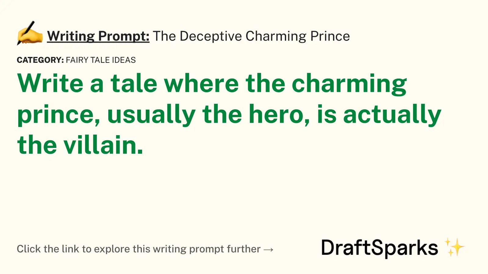 The Deceptive Charming Prince