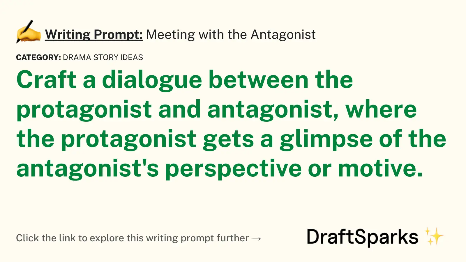 Meeting with the Antagonist