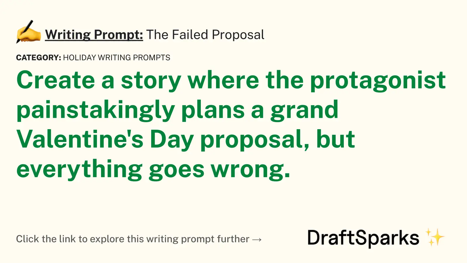 The Failed Proposal