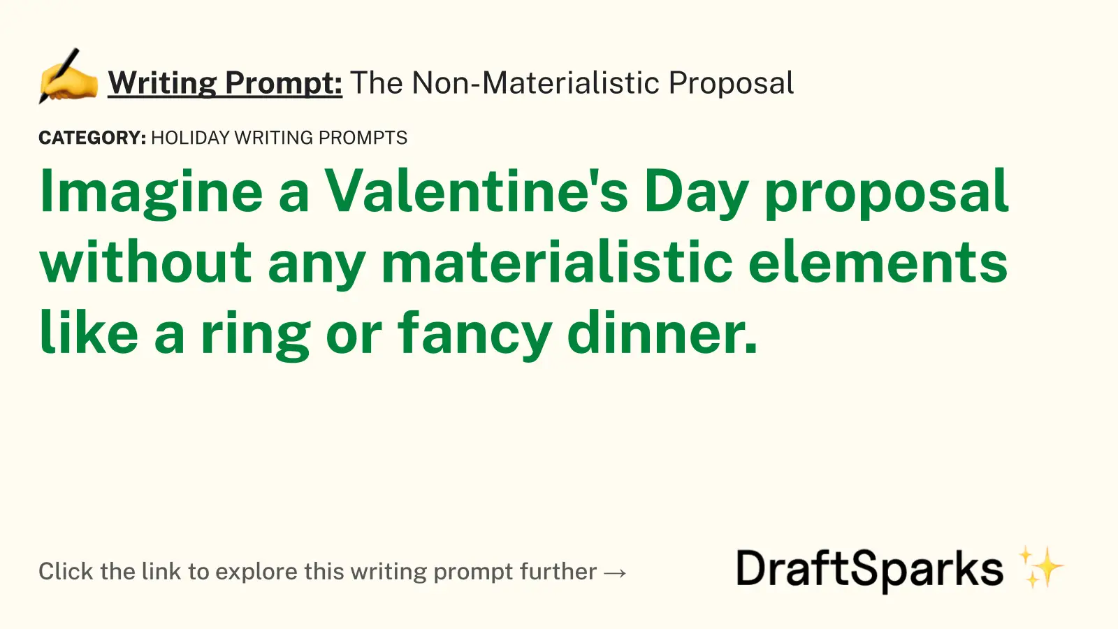 The Non-Materialistic Proposal