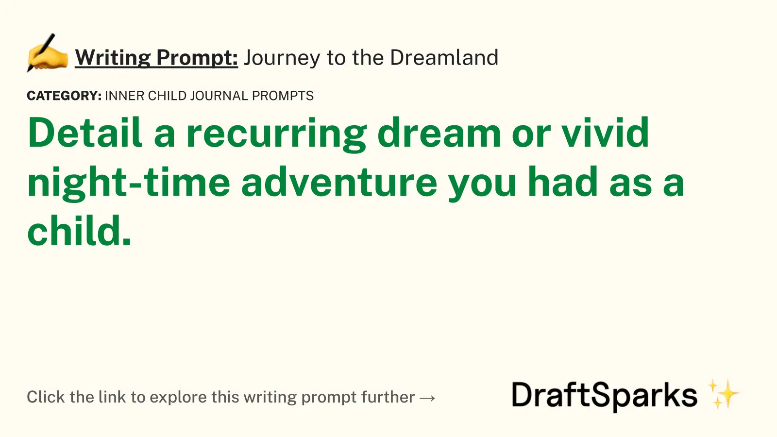 Journey to the Dreamland
